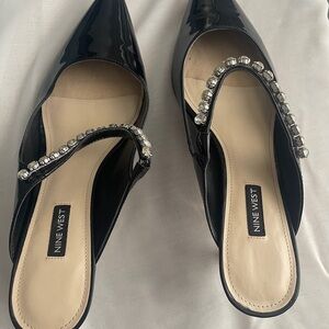 Elegant Black Patent Leather Heels